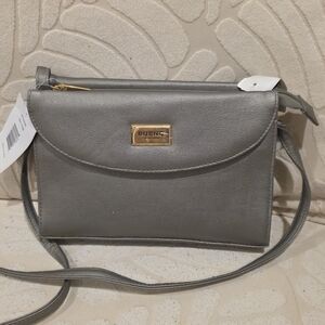 BUENO Silver Crossbody Bag - Sleek Everyday Shoulder Purse